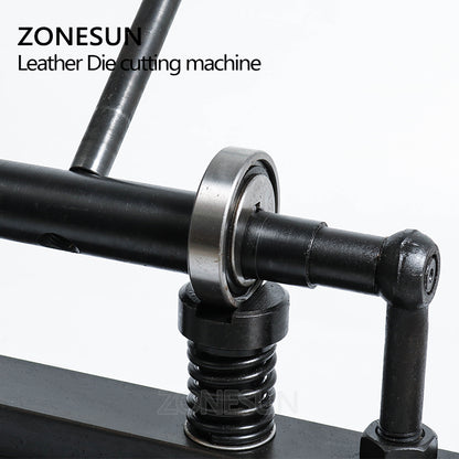 ZONESUN 36×22cm Manual Leather Die Cutting Machine for Handbag Templates