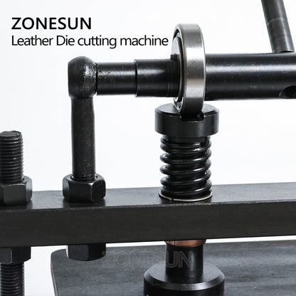 ZONESUN 36×22cm Manual Leather Die Cutting Machine for Handbag Templates