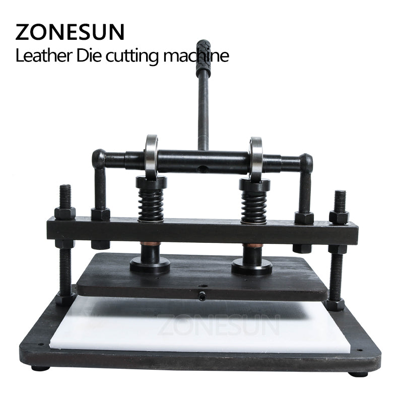 ZONESUN 36×22cm Manual Leather Die Cutting Machine for Handbag Templates