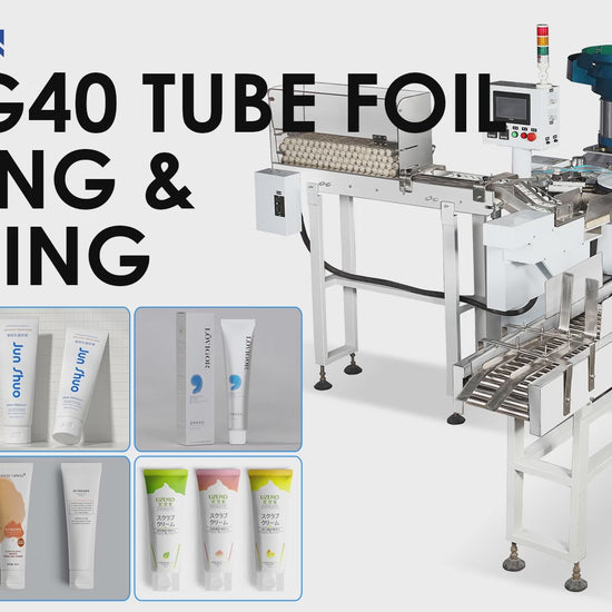 Plastic tube capping machine