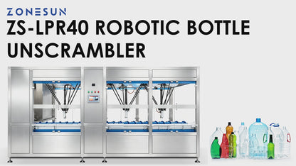 ZONESUN ZS-LPR40 Automatic Robotic Bottle Unscrambler with Vision System