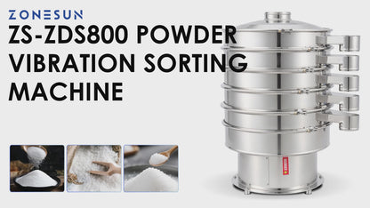 ZONESUN ZS-ZDS800 Vibratory Powder Screening Machine, 800mm Multi-Layer Sieve Separator