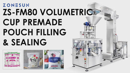 ZONESUN ZS-FM80 6-Station Premade Pouch Filling & Sealing Packaging Machine
