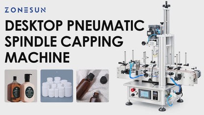 ZONESUN ZS-XG1870 18-70mm Pneumatic Desktop Automatic Capping Machine