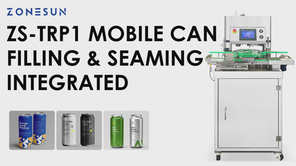 ZONESUN ZS-TRP1 Mobile Automatic Can Soda Water Filling and Seaming Machine