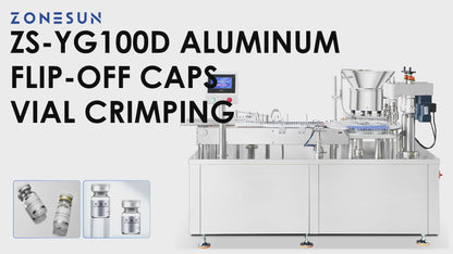 ZONESUN ZS-YG100D Automatic Dual-Head Vial Crimping & Capping Machine