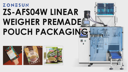 ZONESUN ZS-AFS04W 4-Head Linear Weigher Premade Pouch Filling & Sealing Machine