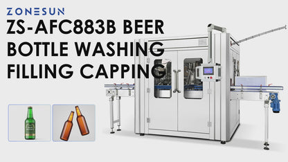 ZONESUN ZS-AFC883B Automatic Beer & Carbonated Beverage Rinsing Filling Capping Machine