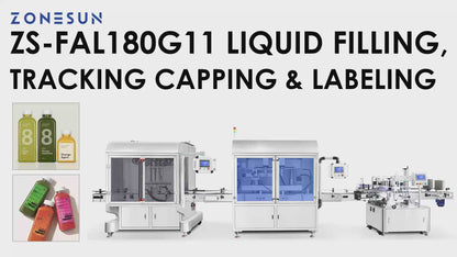 ZONESUN ZS-FAL180G11 Automatic Beverage Filling Capping Labeling Line