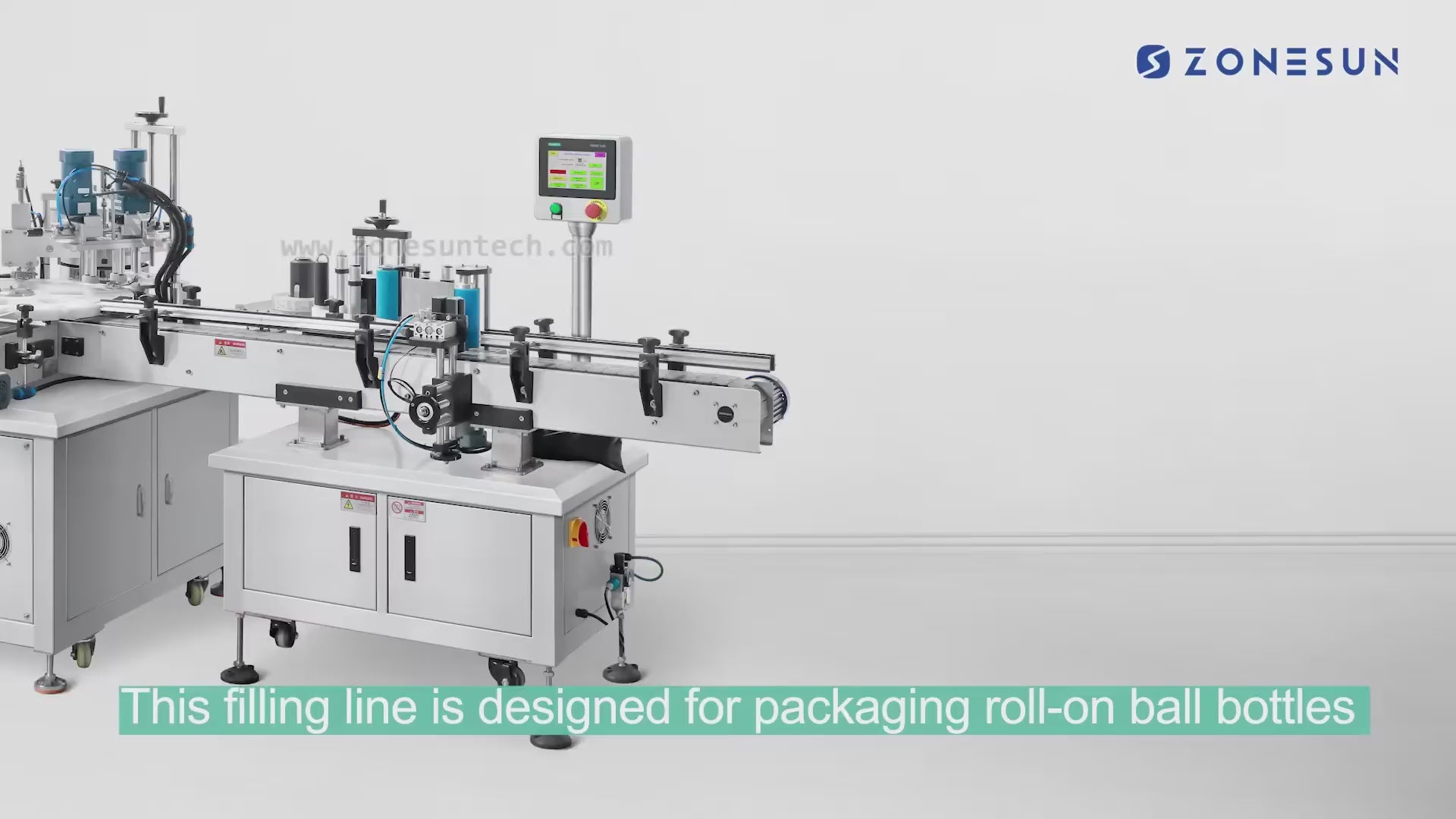 ZONESUN Roll on Bottle ZS-AFCL6 Full Automatic Monoblock