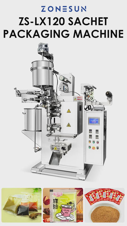 ZONESUN ZS-LX120 Automatic Paste Pouch Bag Filling Sealing Machine