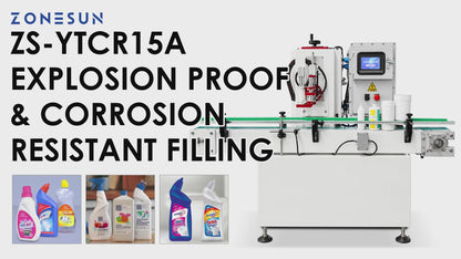 ZONESUN ZS-YTCR15A Rotary Explosion-Proof Corrosive Liquid Filling Machine