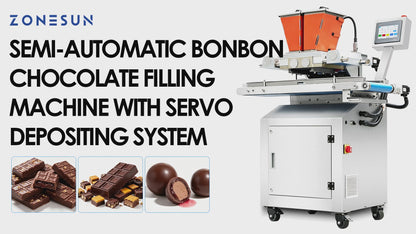 ZONESUN ZS-GDJ8 Semi-Automatic Servo Chocolate Depositing & Filling Machine