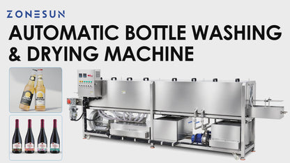 ZONESUN ZS-PM2 Tunnel Pasteurizer for Food & Beverage with Washing Dryer Function