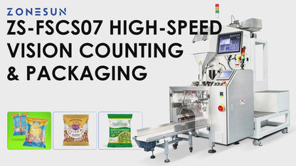 ZONESUN ZS-FSCS07 High-Speed CCD Vision Counting & Packaging Machine for Small Parts
