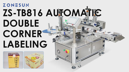 ZONESUN ZS-TB816 Double-Side Anti-Tamper Corner Seal Labeling Machine