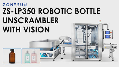 ZONESUN ZS-LP350 Robotic Bottle Unscrambler with Vision System