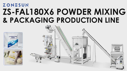 ZONESUN ZS-FAL180X6 Automatic Powder Mixing Feeding Filling Sealing Production Line