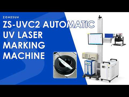 ZONESUN ZS-UVC2 355nm UV Laser Marking Machine 3W 5W with CCD Vision System Cold Light Laser Engraver for Plastic Glass Electronics