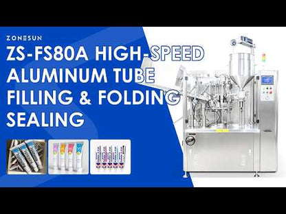 ZONESUN ZS-FS80A Aluminum Tube Multi-Fold Sealing and Coding Machine