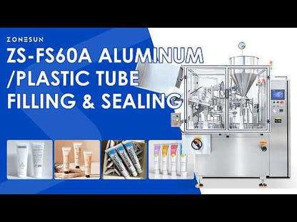 ZONESUN ZS-FS60A Cream Ointment Aluminum and Plastic Tube Filling Machine