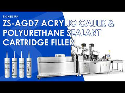 ZONESUN ZS-AGD7 Automatic 310ml Sealant Adhesive Cartridge Filling & Capping Machine