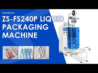 ZONESUN ZS-FS240P Automatic Energy Drinks Liquid Stick Sachet Filling Sealing Machine