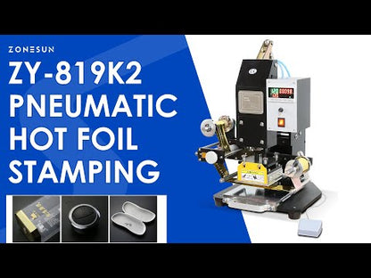 Máquina de estampado en caliente neumática semiautomática ZONESUN ZY-819K2