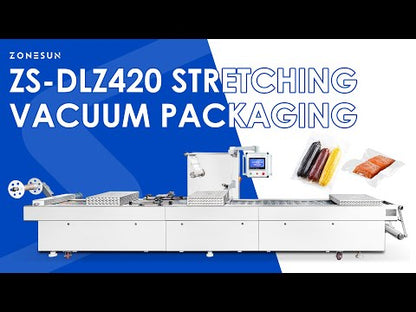 ZONESUN ZS-DLZ420 Automatic Vacuum Shrink Packaging Machine For Food