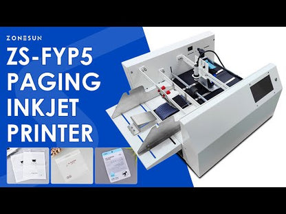 ZONESUN ZS-FYP5 Automatic Paging Coding Machine for Flat Product Barcode Printing System