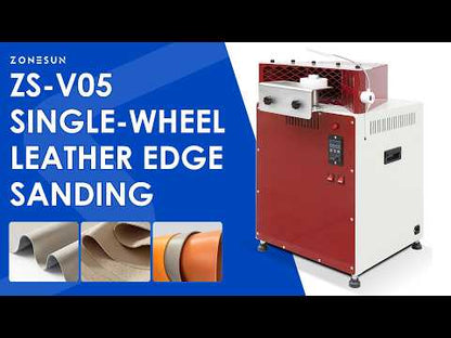 ZONESUN ZS-V05 Single-Wheel Leather Edge Sanding & Burnishing Machine | 100–3000 RPM | Ø100–120mm Wheel