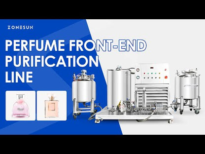 ZONESUN ZS-FAL180W Automatic Perfume Mixing Cooling and Filtration Line Fragrance Industrial Solution