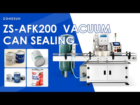 ZONESUN automatic vacuum can sealing machine 