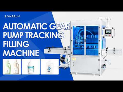 ZONESUN ZS-VTGF2 Servo Gear Pump Viscous Liquid Tracking Filling Machine