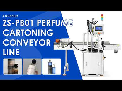 ZONESUN ZS-PB01 Perfume Bottle Cartoning Machine with Detection & Reject System