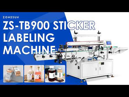 ZONESUN ZS-TB900 Automatic Square Bottle Wrap Around Labeling Machine High Speed Labeler
