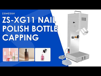 ZONESUN ZS-XG11 Compact Nail Polish Bottle Capping Machine for Cosmetic Bottle Capper
