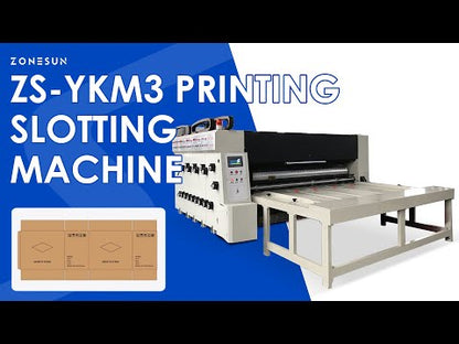 ZONESUN ZS-YKM3 Flexographic Carton Box Printing and Slotting Machine