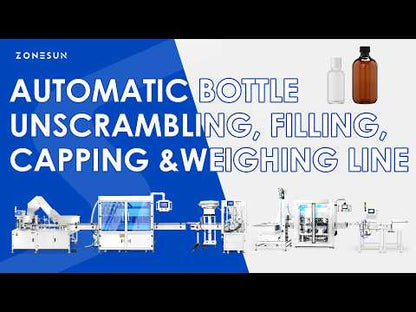 ZONESUN ZS-FAL180V16 Automatic Liquid Filling Capping and Checkweighing Production Line