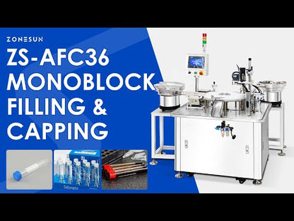 ZONESUN ZS-AFC36 Test Tube Liquid Filling and Capping Machine Cam System Monoblock Equipment