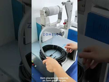 ZONESUN ZS-KZJ100 Automatic Elastic Rope Bundling Machine Vegetables Flowers Cables & Hoses Strapping Machine