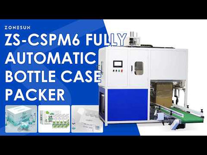 ZONESUN ZS-CSPM6 Automatic Bottle Case Packing Machine | High-Speed Servo Top Load | 6–20 Cases/min