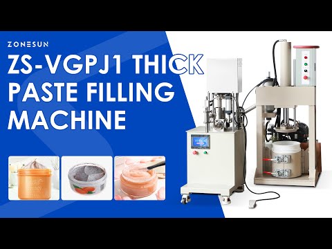 ZONESUN ZS-VGPJ1 Pneumatic Hydraulic Press Thick Paste Filling Machine