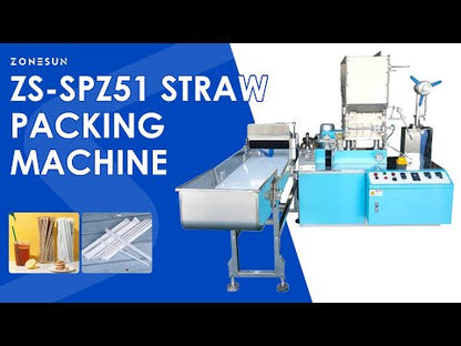 ZONESUN ZS-SPZ51 Automatic Plastic Straw Sealing Machine Single Straw Packing Machine