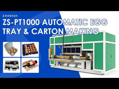 ZONESUN ZS-PT1000 Egg Tray Making Machine with Pulp Molding System