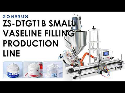 ZONESUN ZS-DTGT2B Heated Jacket Paste Filling Machine | 10–1000ml | Vaseline Cream Ointment | 800–900 BPH