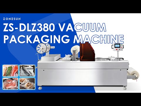 ZONESUN ZS-DLZ380 Automatic Stretch Film Vacuum Packaging Machine