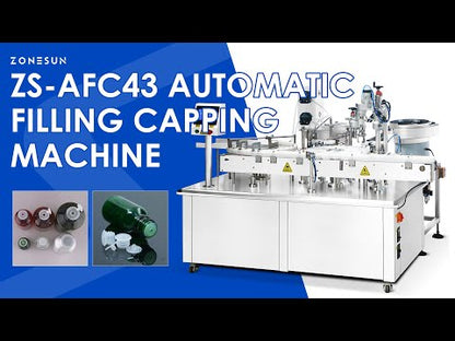 ZONESUN ZS-AFC43 Filling Capping Essential Oil Bottle with Inner Plug Monoblock Machine