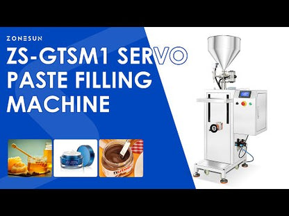 ZONESUN ZS-GTSM1 Semi-automatic Servo Motor Rotor Pump Paste Filling Machine