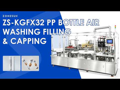 ZONESUN ZS-KGFX32 High-Speed Air Washing Filling and Capping Machine for 30 ml PP Bottles